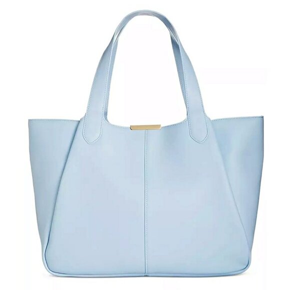 On 34th Azriell Extra-Large Tote Skyway Blue, Created for Macy's (MSRP $130) - Picture 1 of 9